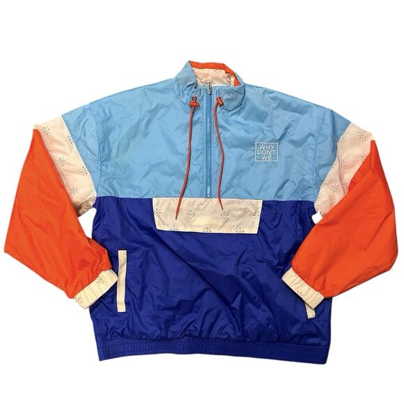 WHY DON’T WE Tour Windbreaker Jacket Size Large LOGO Spell Out Raincoat WDW - Picture 1 of 10